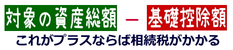 基礎控除額を引く